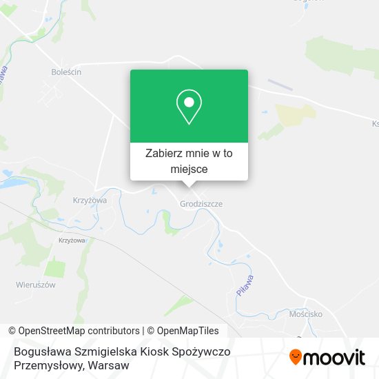 Mapa Bogusława Szmigielska Kiosk Spożywczo Przemysłowy