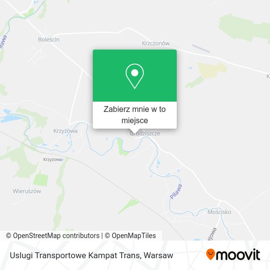 Mapa Uslugi Transportowe Kampat Trans