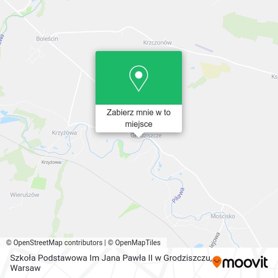 Mapa Szkoła Podstawowa Im Jana Pawła II w Grodziszczu