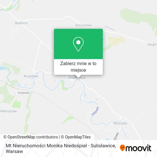 Mapa Mt Nieruchomości Monika Niedośpiał - Sulisławice