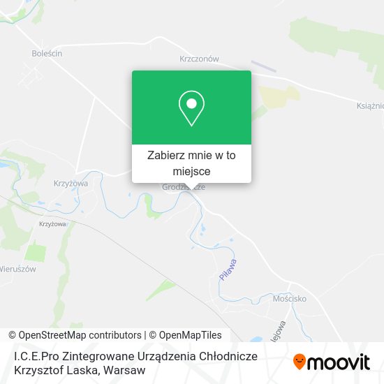 Mapa I.C.E.Pro Zintegrowane Urządzenia Chłodnicze Krzysztof Laska