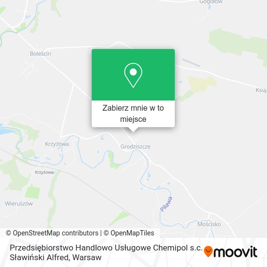 Mapa Przedsiębiorstwo Handlowo Usługowe Chemipol s.c. Sławiński Alfred