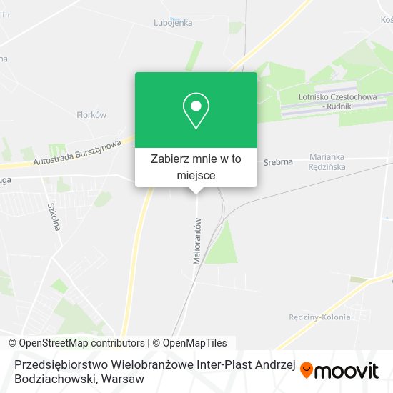 Mapa Przedsiębiorstwo Wielobranżowe Inter-Plast Andrzej Bodziachowski