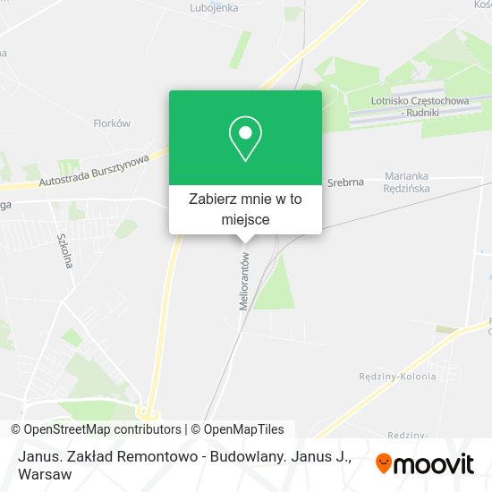 Mapa Janus. Zakład Remontowo - Budowlany. Janus J.