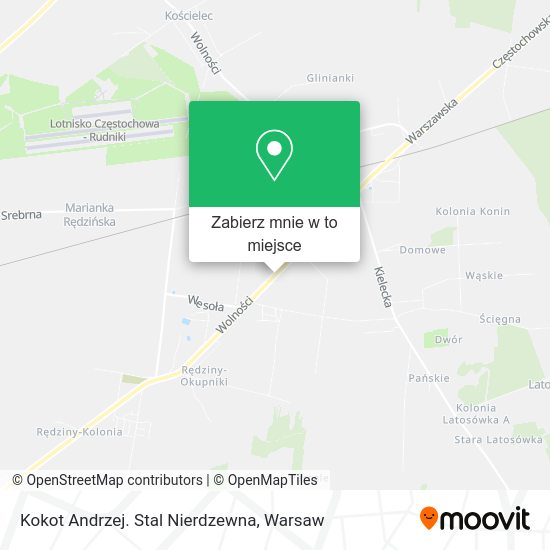 Mapa Kokot Andrzej. Stal Nierdzewna