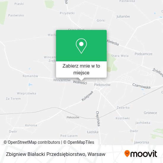 Mapa Zbigniew Białacki Przedsiębiorstwo