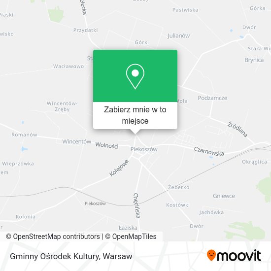 Mapa Gminny Ośrodek Kultury