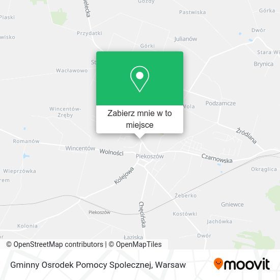 Mapa Gminny Osrodek Pomocy Spolecznej