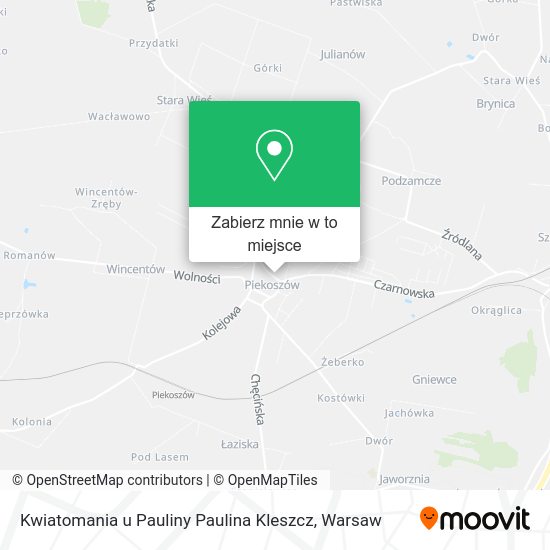 Mapa Kwiatomania u Pauliny Paulina Kleszcz