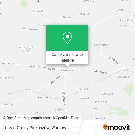 Mapa Urząd Gminy Piekoszów