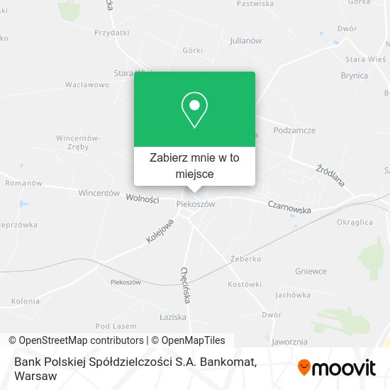 Mapa Bank Polskiej Spółdzielczości S.A. Bankomat