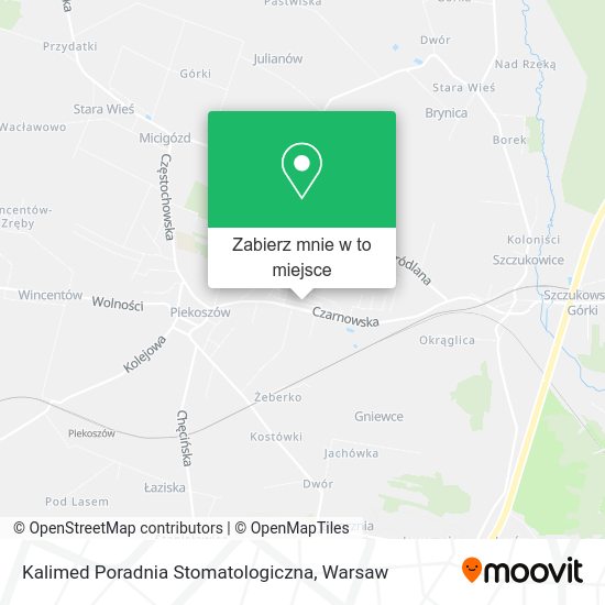 Mapa Kalimed Poradnia Stomatologiczna