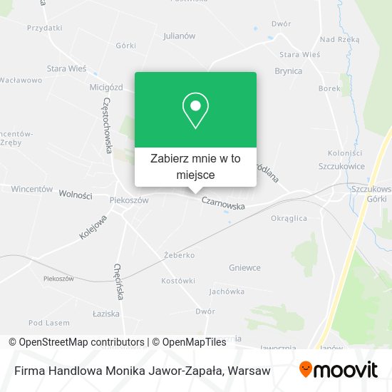 Mapa Firma Handlowa Monika Jawor-Zapała