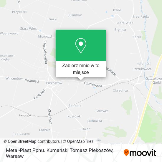 Mapa Metal-Plast Pphu. Kumański Tomasz Piekoszów