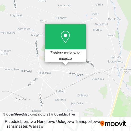 Mapa Przedsiebiorstwo Handlowo Uslugowo Transportowe Transmaster