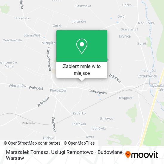 Mapa Marszałek Tomasz. Usługi Remontowo - Budowlane