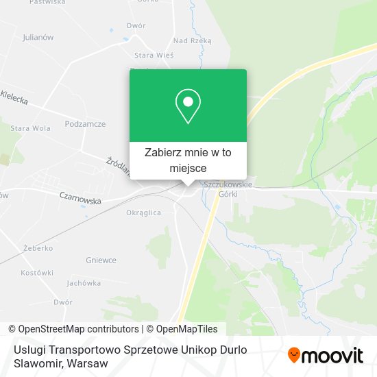 Mapa Uslugi Transportowo Sprzetowe Unikop Durlo Slawomir