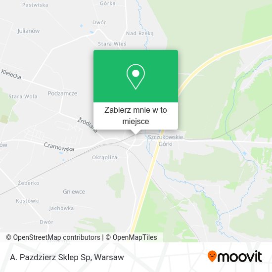 Mapa A. Pazdzierz Sklep Sp