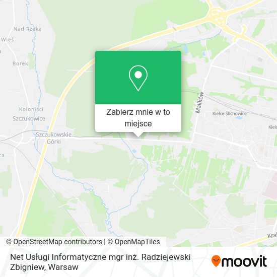 Mapa Net Usługi Informatyczne mgr inż. Radziejewski Zbigniew