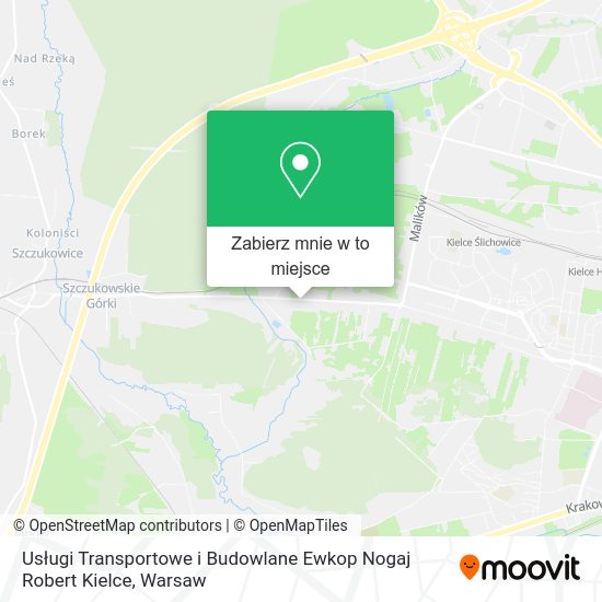 Mapa Usługi Transportowe i Budowlane Ewkop Nogaj Robert Kielce