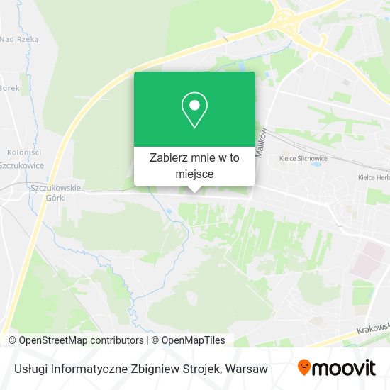 Mapa Usługi Informatyczne Zbigniew Strojek