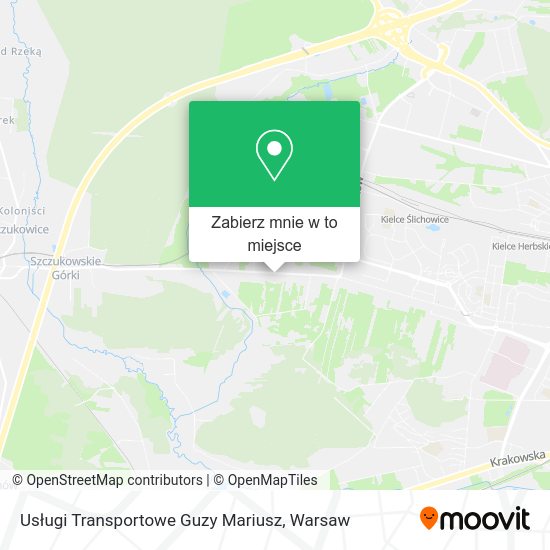 Mapa Usługi Transportowe Guzy Mariusz