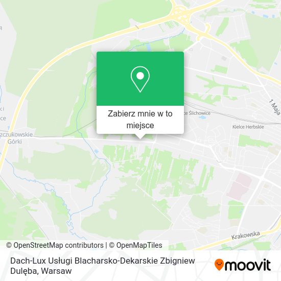 Mapa Dach-Lux Usługi Blacharsko-Dekarskie Zbigniew Dulęba