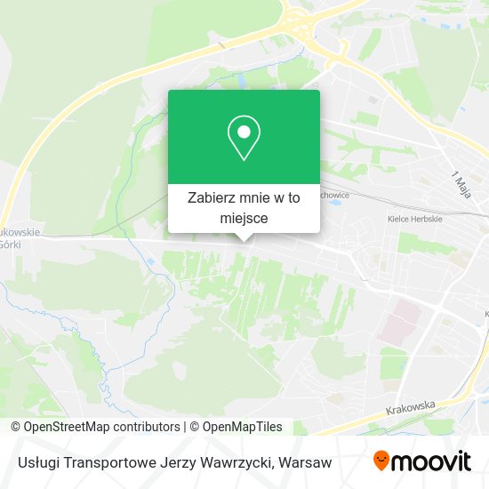 Mapa Usługi Transportowe Jerzy Wawrzycki