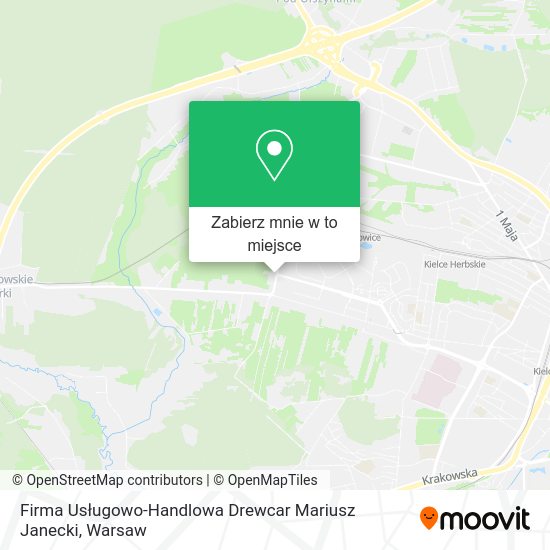 Mapa Firma Usługowo-Handlowa Drewcar Mariusz Janecki