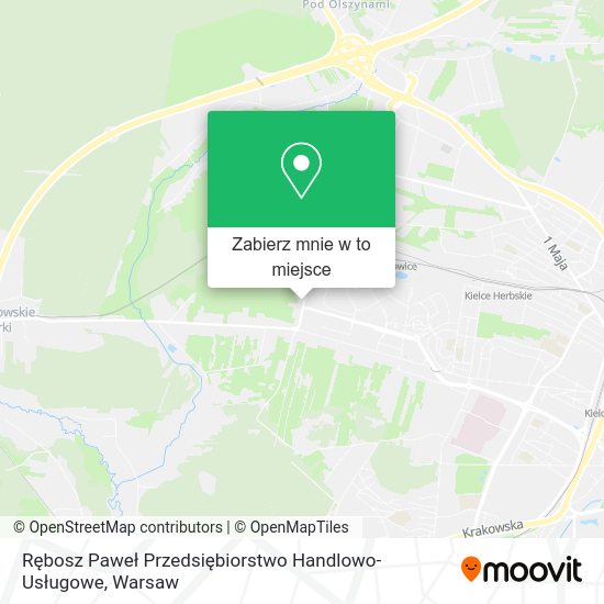 Mapa Rębosz Paweł Przedsiębiorstwo Handlowo-Usługowe