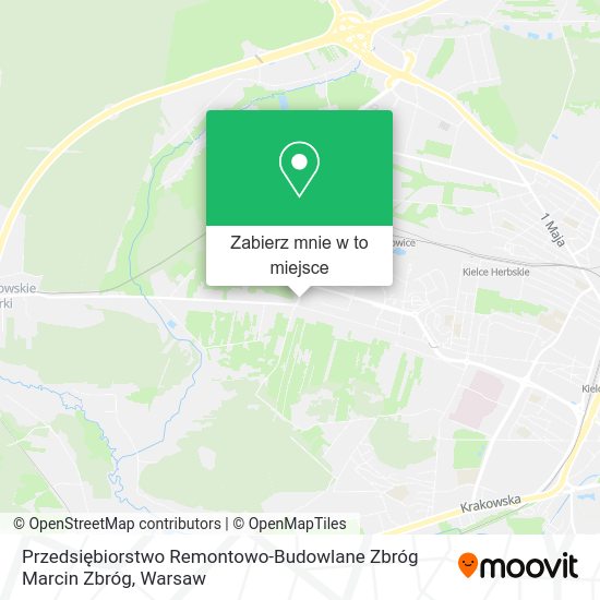 Mapa Przedsiębiorstwo Remontowo-Budowlane Zbróg Marcin Zbróg