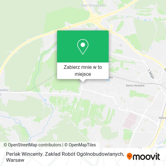 Mapa Perlak Wincenty. Zakład Robót Ogólnobudowlanych