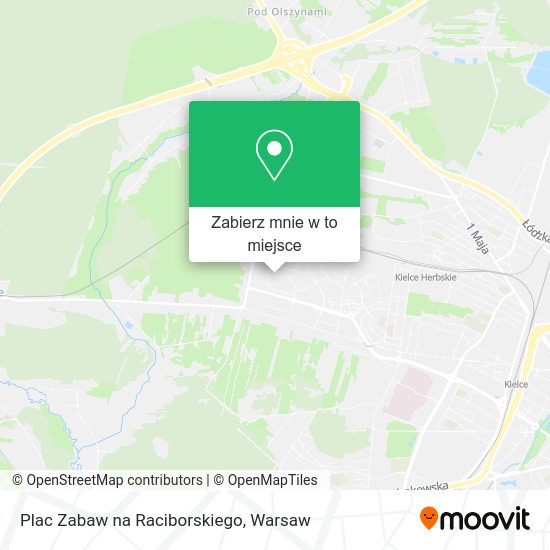 Mapa Plac Zabaw na Raciborskiego