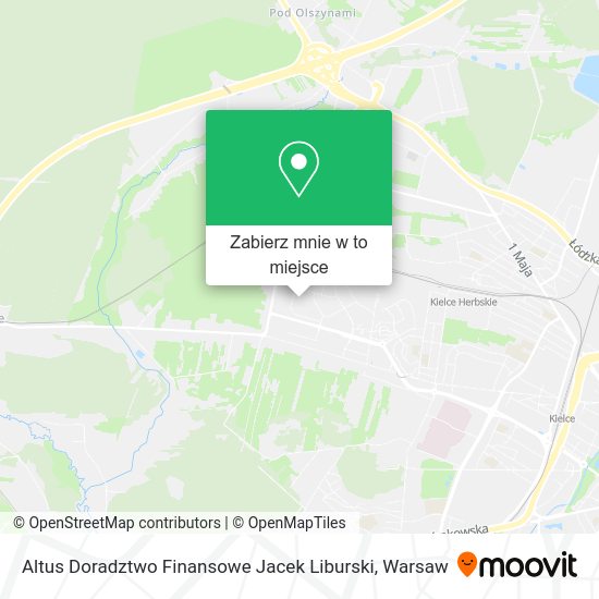 Mapa Altus Doradztwo Finansowe Jacek Liburski