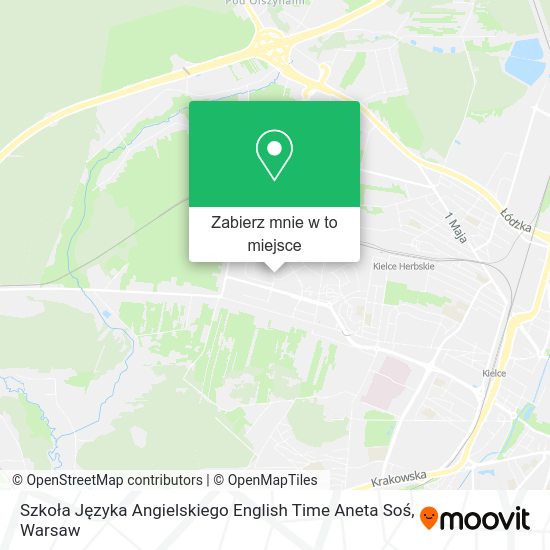 Mapa Szkoła Języka Angielskiego English Time Aneta Soś