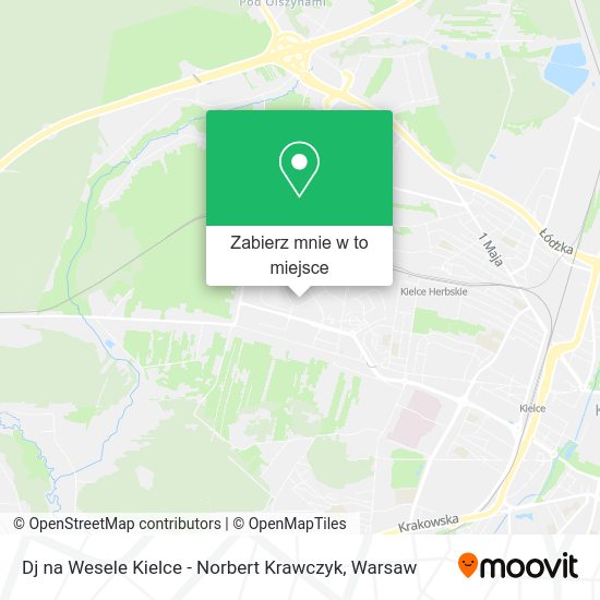 Mapa Dj na Wesele Kielce - Norbert Krawczyk