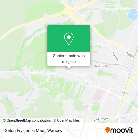 Mapa Salon Fryzjerski Madi