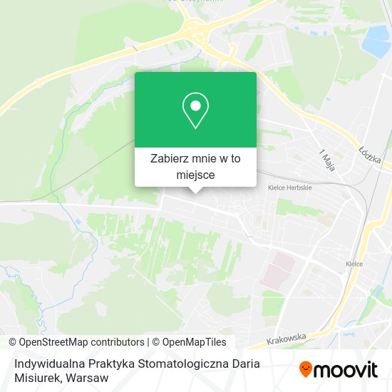 Mapa Indywidualna Praktyka Stomatologiczna Daria Misiurek