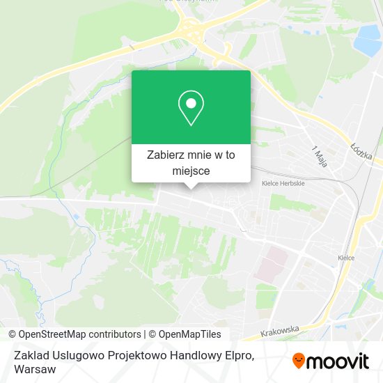 Mapa Zaklad Uslugowo Projektowo Handlowy Elpro