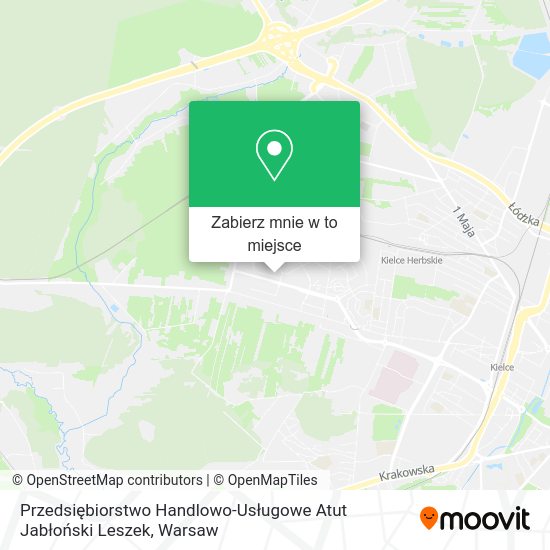 Mapa Przedsiębiorstwo Handlowo-Usługowe Atut Jabłoński Leszek