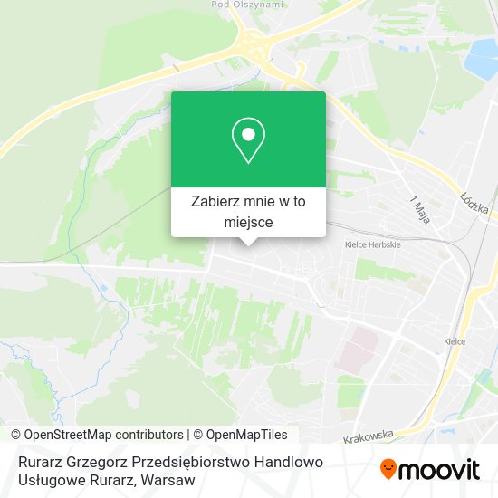 Mapa Rurarz Grzegorz Przedsiębiorstwo Handlowo Usługowe Rurarz