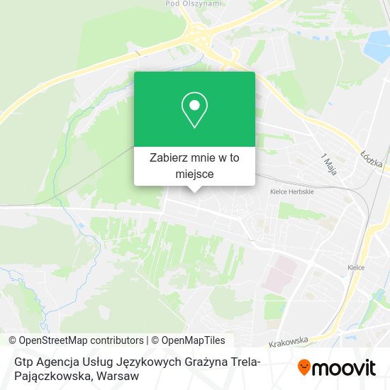 Mapa Gtp Agencja Usług Językowych Grażyna Trela-Pajączkowska