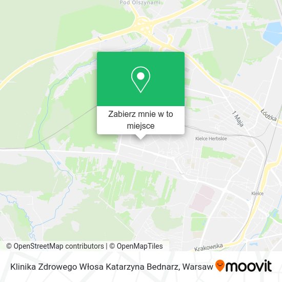 Mapa Klinika Zdrowego Włosa Katarzyna Bednarz