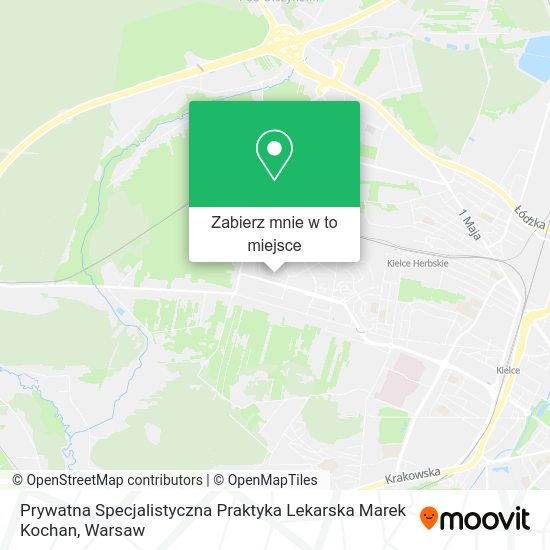 Mapa Prywatna Specjalistyczna Praktyka Lekarska Marek Kochan