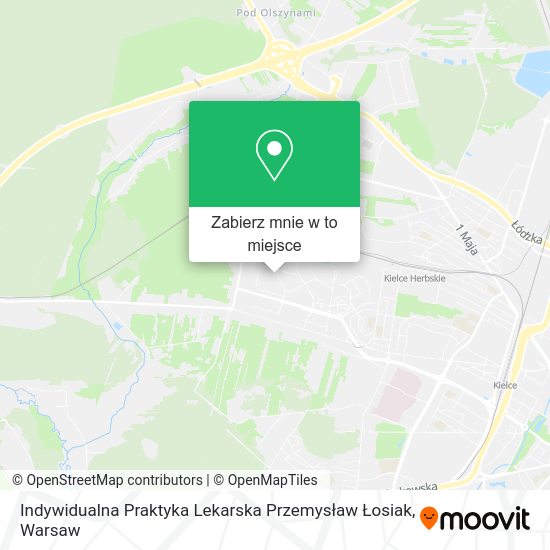 Mapa Indywidualna Praktyka Lekarska Przemysław Łosiak