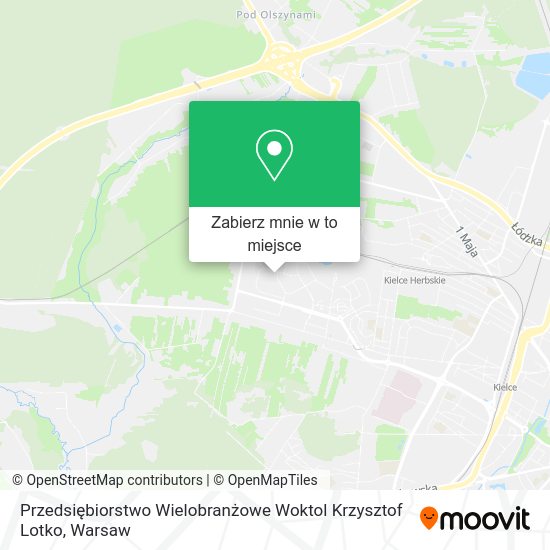 Mapa Przedsiębiorstwo Wielobranżowe Woktol Krzysztof Lotko