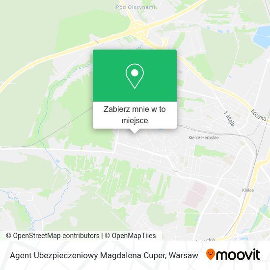 Mapa Agent Ubezpieczeniowy Magdalena Cuper