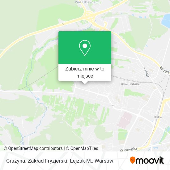 Mapa Grażyna. Zakład Fryzjerski. Lejzak M.