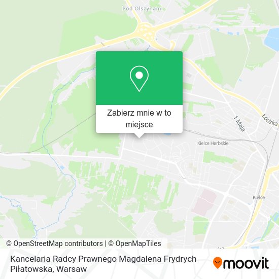 Mapa Kancelaria Radcy Prawnego Magdalena Frydrych Piłatowska