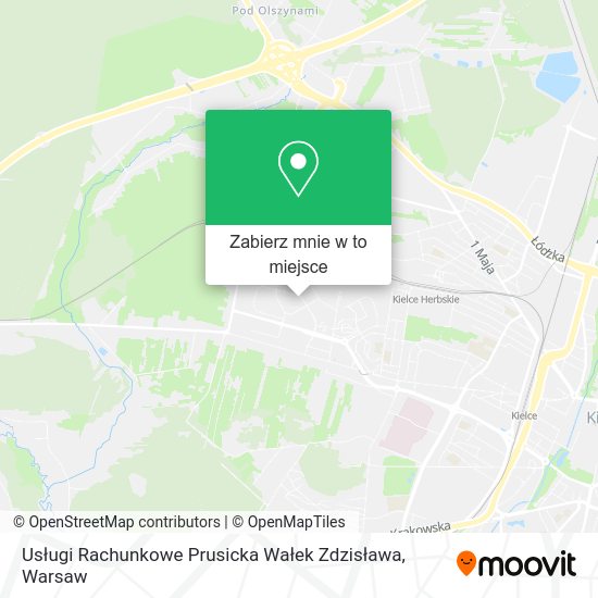 Mapa Usługi Rachunkowe Prusicka Wałek Zdzisława